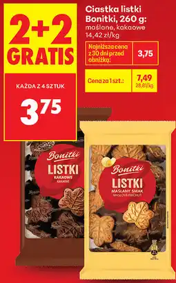 Biedronka Ciastka listki Bonitki oferta