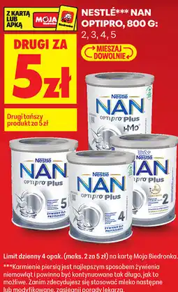 Biedronka Mleko modyfikowane Nestlé NAN OPTIPRO oferta