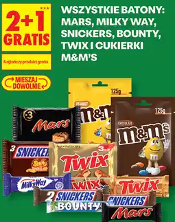 Biedronka Wszystkie batony: Mars, Milky Way, Snickers, Bounty, Twix i cukierki M&M's oferta