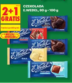 Biedronka Czekolada E.Wedel, 80 g - 100 g oferta