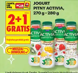 Biedronka Jogurt pitny Activia, 270 g - 280 g oferta