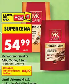 Biedronka Kawa ziarnista MK Café Premium, Crema oferta