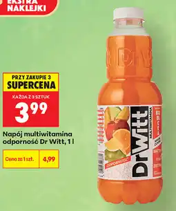 Biedronka Napój multiwitamina odporność Dr Witt oferta