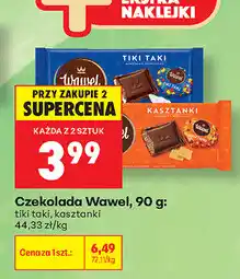 Biedronka Czekolada Wawel, 90 g: tiki taki, kasztanki oferta