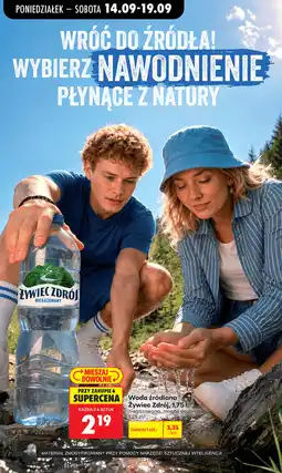 Biedronka Woda źródlana Żywiec Zdrój oferta