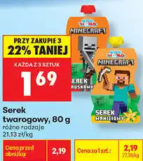 Biedronka Serek twarogowy Minecraft oferta