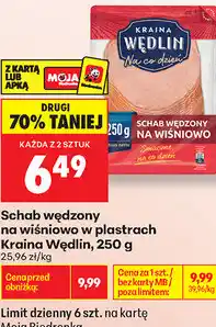 Biedronka Schab wędzony na wiśniowo w plastrach Kraina Wędlin oferta