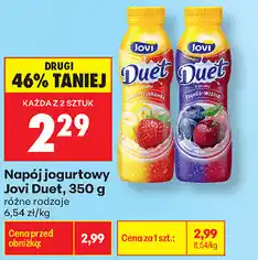 Biedronka Napój jogurtowy Jovi Duet oferta