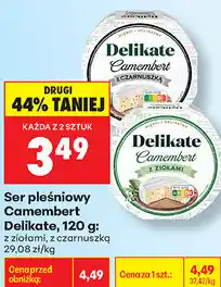 Biedronka Ser pleśniowy Camembert Delikate z dodatkami oferta