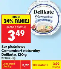 Biedronka Ser pleśniowy Camembert naturalny Delikate oferta