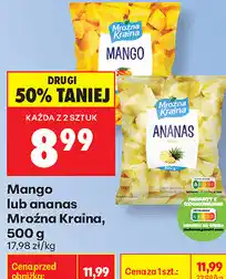 Biedronka Mango lub ananas Mroźna Kraina oferta
