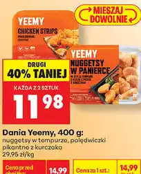 Biedronka Dania Yeemy: nuggetsy w tempurze, polędwiczki pikantne z kurczaka oferta