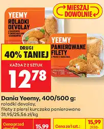 Biedronka Dania Yeemy: roladki devolay, filety z piersi kurczaka panierowane oferta