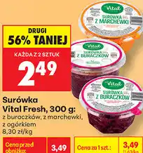 Biedronka Surówka Vital Fresh: z buraczków, z marchewki, z ogórkiem oferta