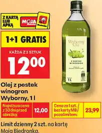 Biedronka Olej z pestek winogron Wyborny oferta