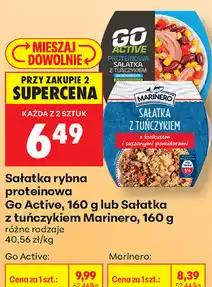Biedronka Sałatka rybna proteinowa Go Active, 160 g lub Sałatka z tuńczykiem Marinero oferta
