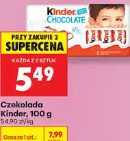 Biedronka Czekolada mleczna Kinder Chocolate oferta