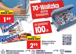 Biedronka Wafelek Knoppers orzechowy, 25 g / Baton orzechowy Knoppers, 40 g oferta