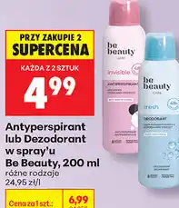 Biedronka Antyperspirant lub Dezodorant w spray'u Be Beauty oferta