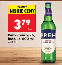 Biedronka Piwo Prem 5,5%, butelka oferta