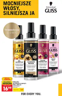 Biedronka Odżywka do włosów w spray'u Schwarzkopf Gliss oferta
