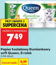 Biedronka Papier toaletowy Rumiankowy soft Queen, 8 rolek oferta