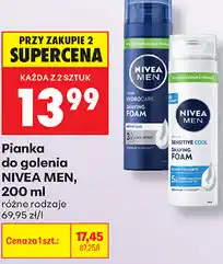 Biedronka Pianka do golenia NIVEA MEN oferta