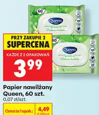 Biedronka Papier nawilżany Queen, 60 szt oferta