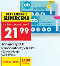 Biedronka Tampony O.B. Procomfort, 24 szt oferta