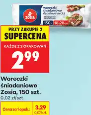 Biedronka Woreczki śniadaniowe Zosia, 150 szt oferta