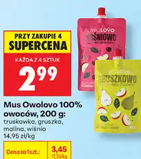 Biedronka Mus Owolovo 100% owoców oferta