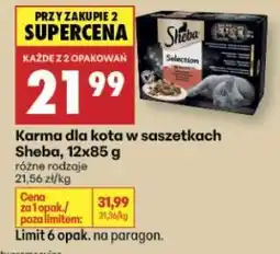 Biedronka Karma dla kota w saszetkach Sheba, 12x85 g oferta