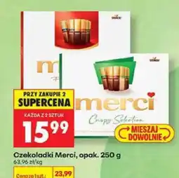 Biedronka Czekoladki Merci opak 250 g oferta