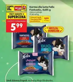 Biedronka Karma dla kota Felix Fantastic 4x85 g oferta