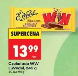 Biedronka Czekolada WW E.Wedel 245 g oferta