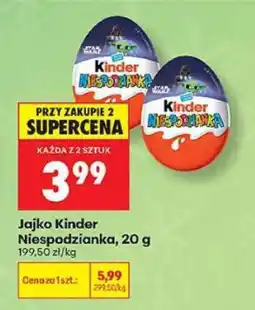 Biedronka Jajko Kinder Niespodzianka 20 g oferta