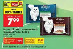 Biedronka Karma dla kota w saszetkach Gourmet Perle 4x85 g oferta