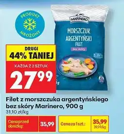 Biedronka Filet z morszczuka argentyńskiego bez skóry Marinero, 900 g oferta