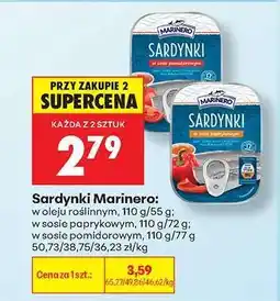 Biedronka Sardynki Marinero oferta