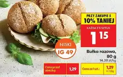 Biedronka Bułka razowa 80 g oferta