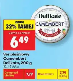 Biedronka Ser pleśniowy Camembert Delikate, 200 g oferta