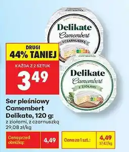 Biedronka Ser pleśniowy Camembert Delikate, 120 g oferta