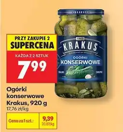 Biedronka Ogórki konserwowe Krakus, 920 g oferta