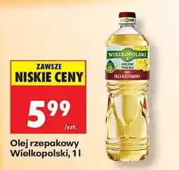 Biedronka Olej rzepakowy Wielkopolski, 1l oferta