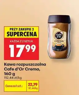 Biedronka Kawa rozpuszczalna Cafe d'Or Crema , 160 g oferta