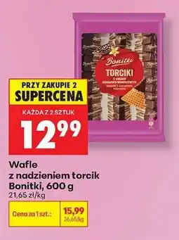 Biedronka Wafle z nadzieniem torcik Bonitki, 600 g oferta