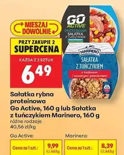 Biedronka Sałatka rybna proteinowa Go Active, 160 g lub Sałatka z tuńczykiem Marinero, 160 g oferta