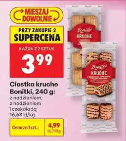 Biedronka Ciastka kruche Bonitki, 240 g oferta