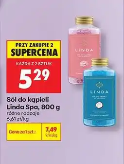 Biedronka Sól do kąpieli Linda Spa, 800 g oferta