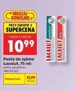 Biedronka Pasta do zębów Lacalut, 75 ml oferta